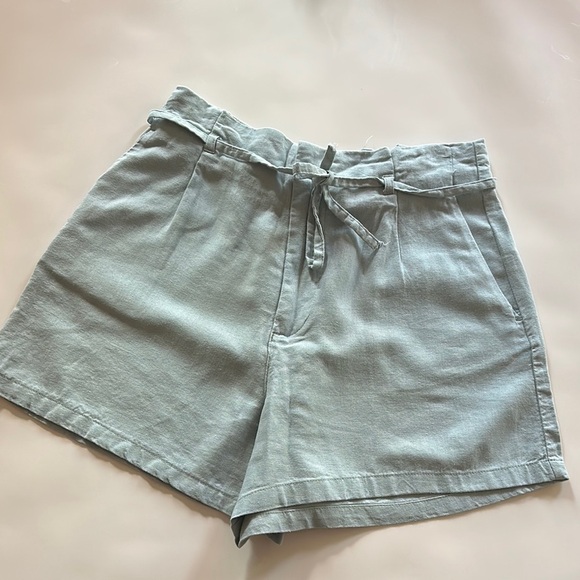 fab'rik light blue High Waist Shorts - Picture 1 of 7